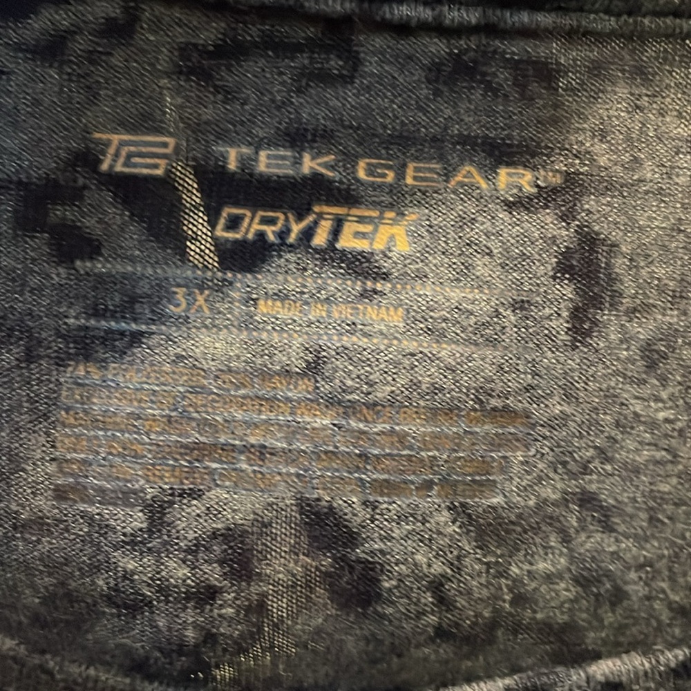 tek gear Navy Crushed Velvet Burnout Long Sleeve Top - Picture 4 of 4
